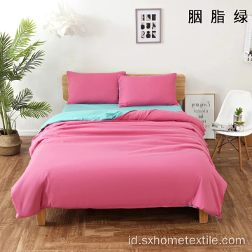 Polyester Brushed 4 Piece Sprei Warna Solid